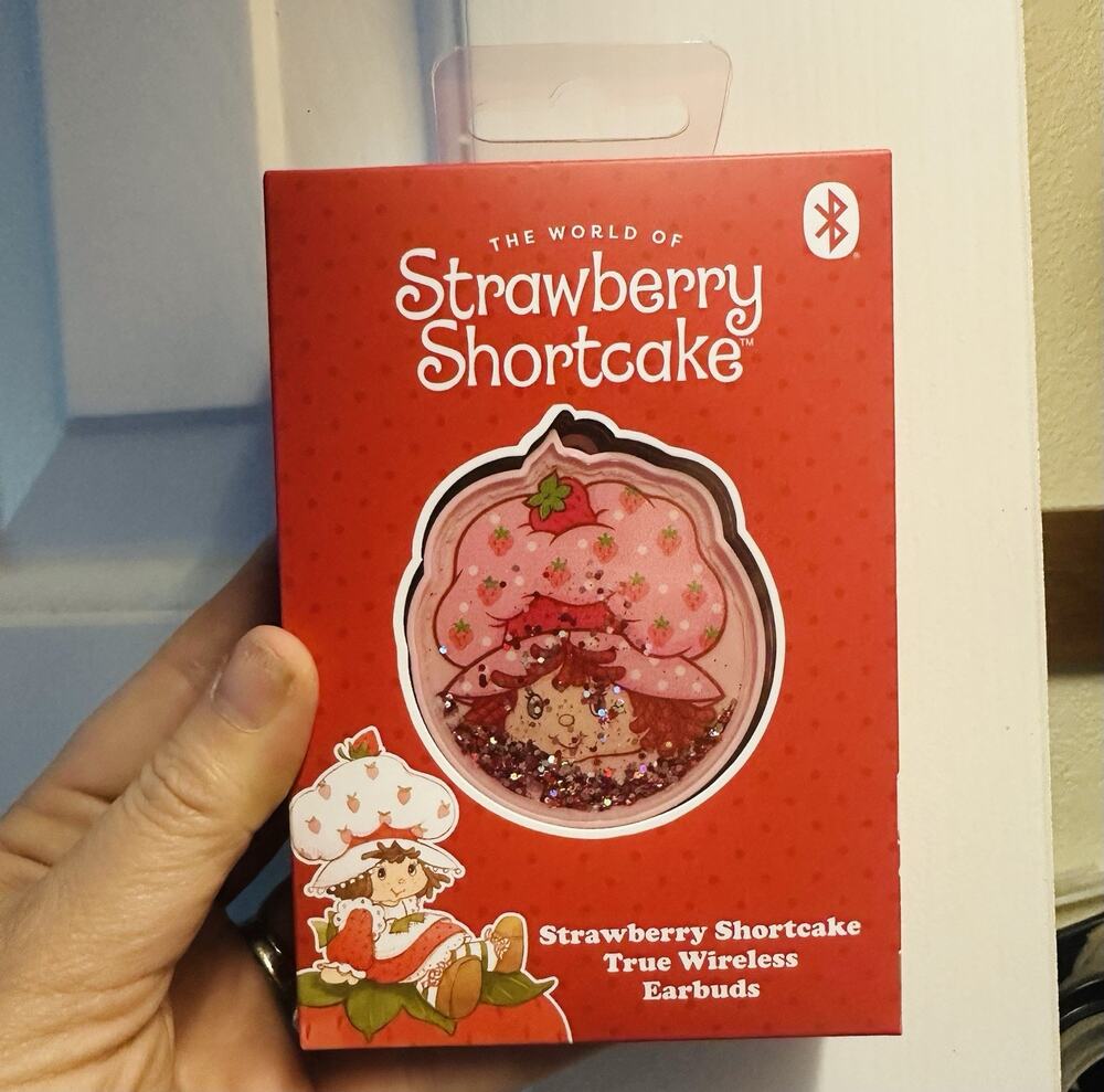 Strawberry Shortcake True Wireless Bluetooth Earbuds Built-In Mic 10mm Pink